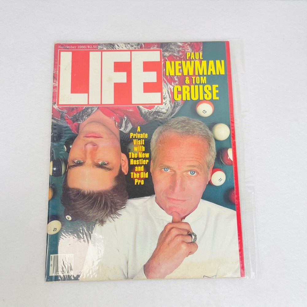 Vintage LIFE Magazine November 1986 Paul Newman Tom Cruise Color of Money Cover